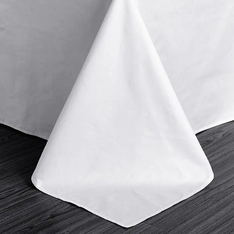 Factory Wholesale Sanding Hotel Hotel Four-piece Set Imitation Cotton White Linen Homestay Hospital Dormitory Bed Sheets Quilt Cover wiktra