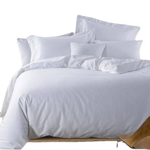 Factory Wholesale Sanding Hotel Hotel Four-piece Set Imitation Cotton White Linen Homestay Hospital Dormitory Bed Sheets Quilt Cover wiktra