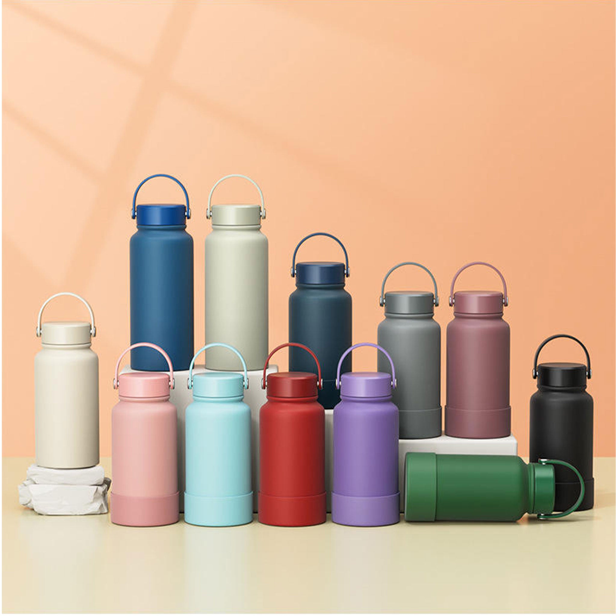 Fashion Rubber Paint Space Thermos Bottle