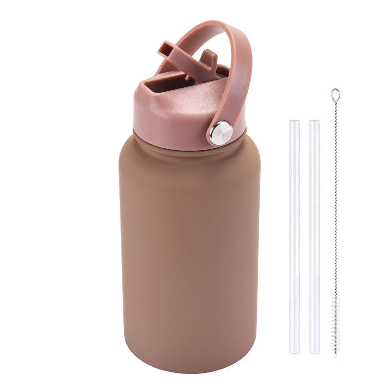 Fashion Rubber Paint Space Thermos Bottle