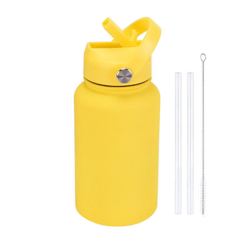 Fashion Rubber Paint Space Thermos Bottle