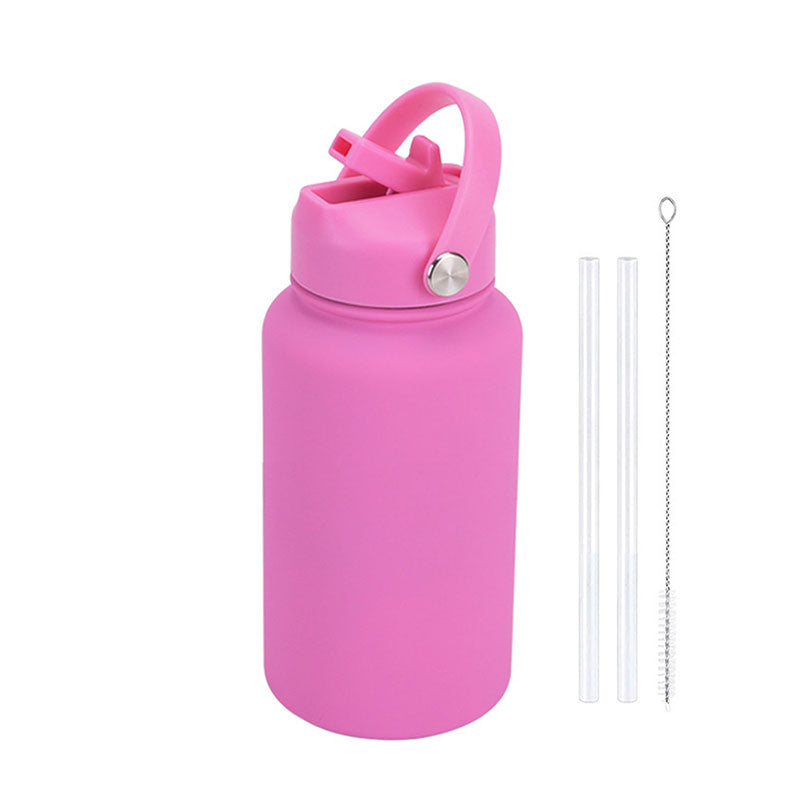 Fashion Rubber Paint Space Thermos Bottle