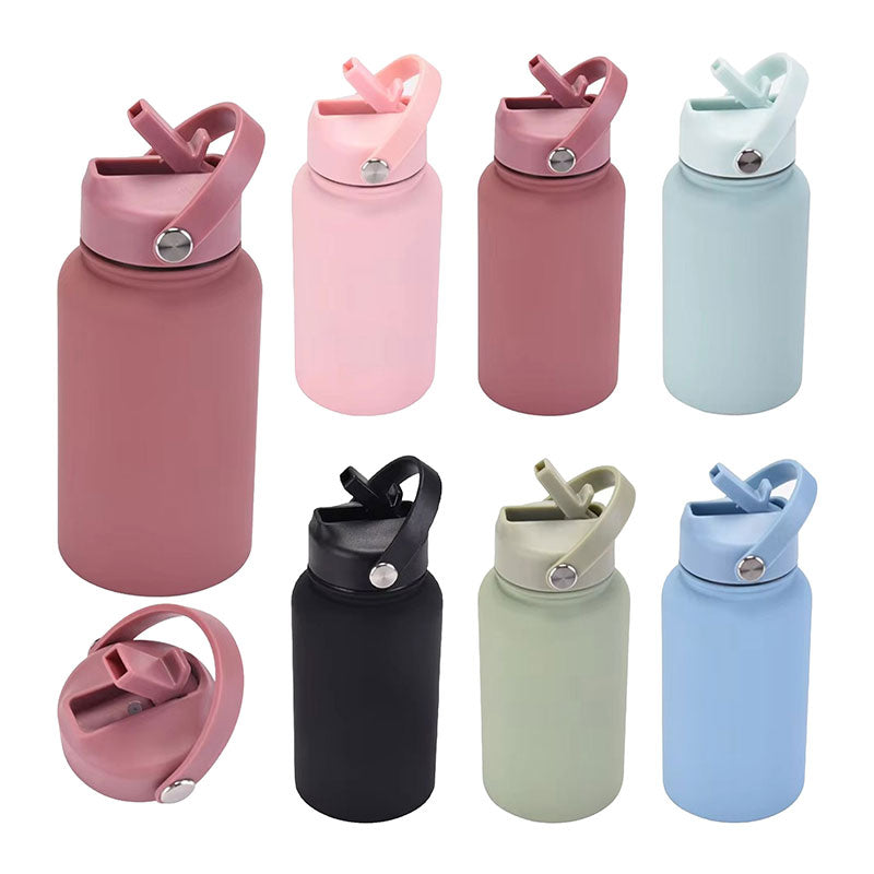 Fashion Rubber Paint Space Thermos Bottle