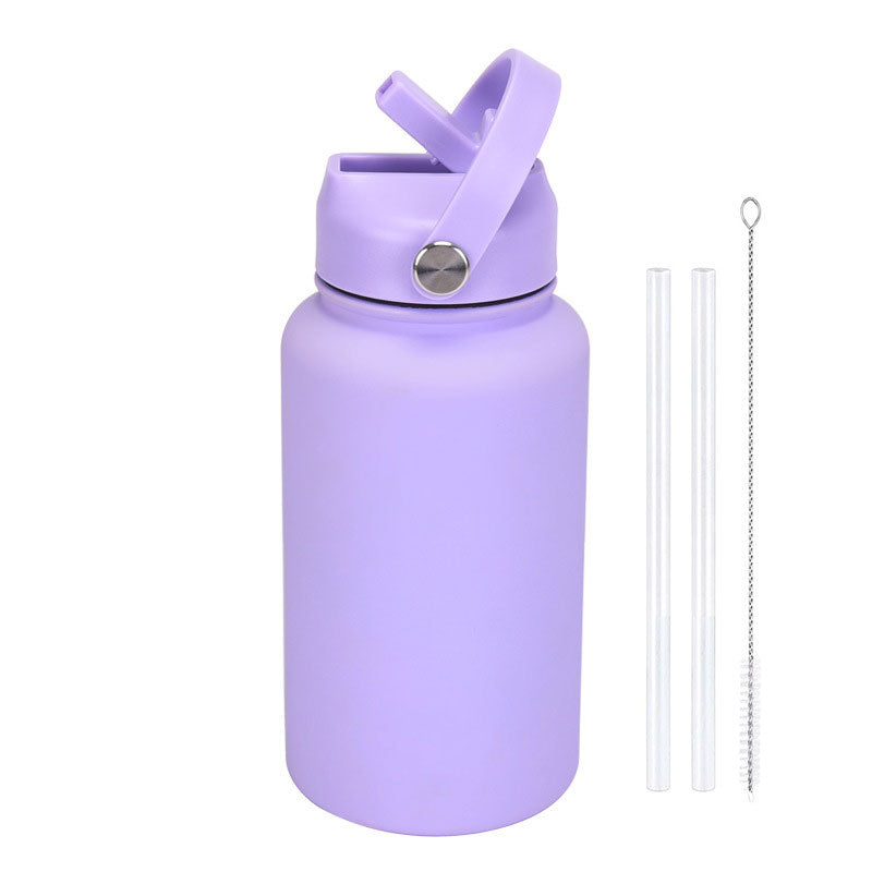 Fashion Rubber Paint Space Thermos Bottle
