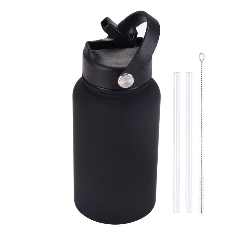 Fashion Rubber Paint Space Thermos Bottle