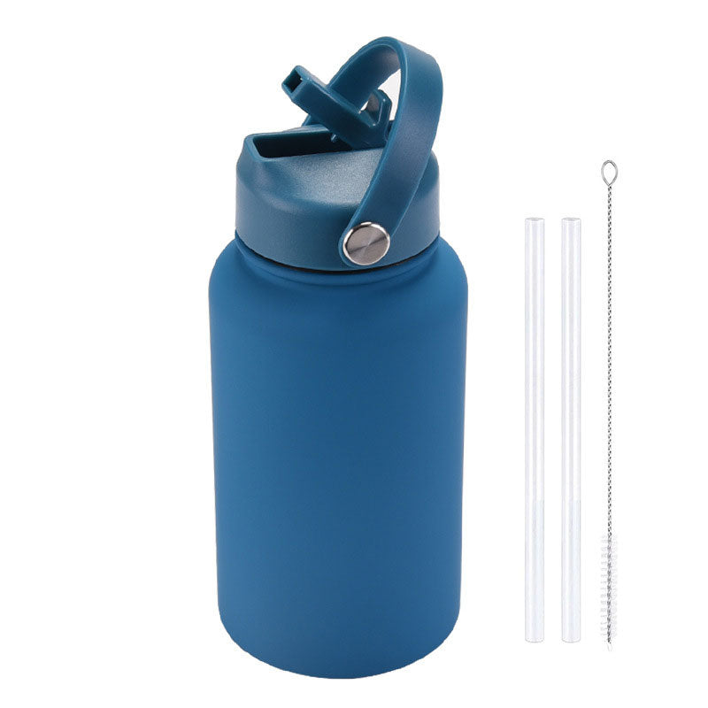 Fashion Rubber Paint Space Thermos Bottle
