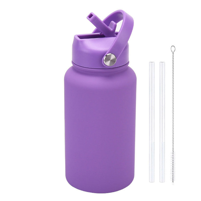 Fashion Rubber Paint Space Thermos Bottle
