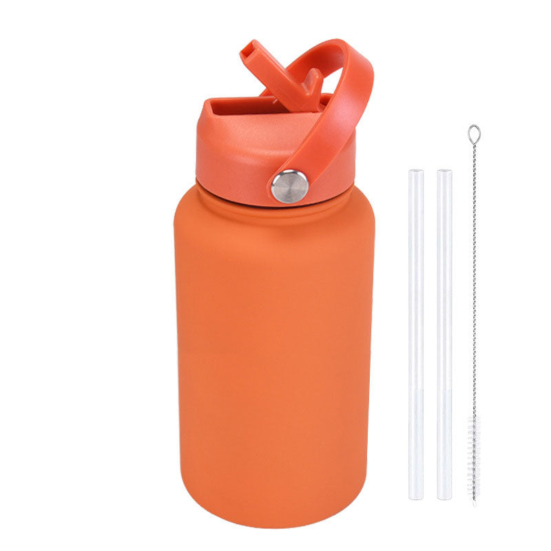 Fashion Rubber Paint Space Thermos Bottle