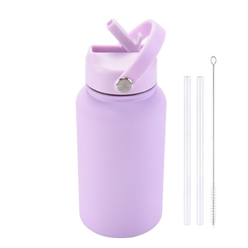 Fashion Rubber Paint Space Thermos Bottle