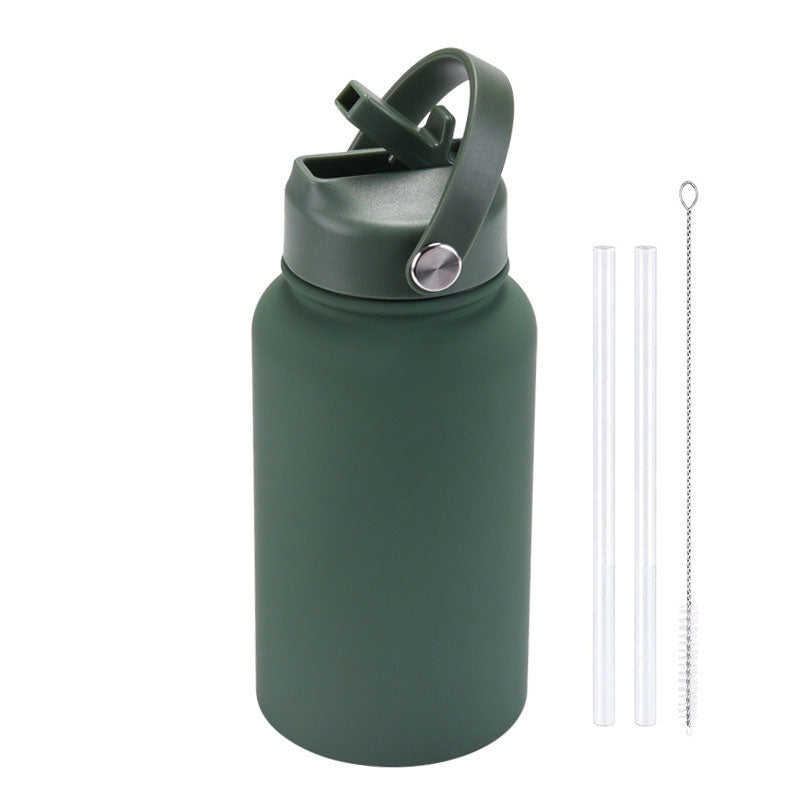 Fashion Rubber Paint Space Thermos Bottle