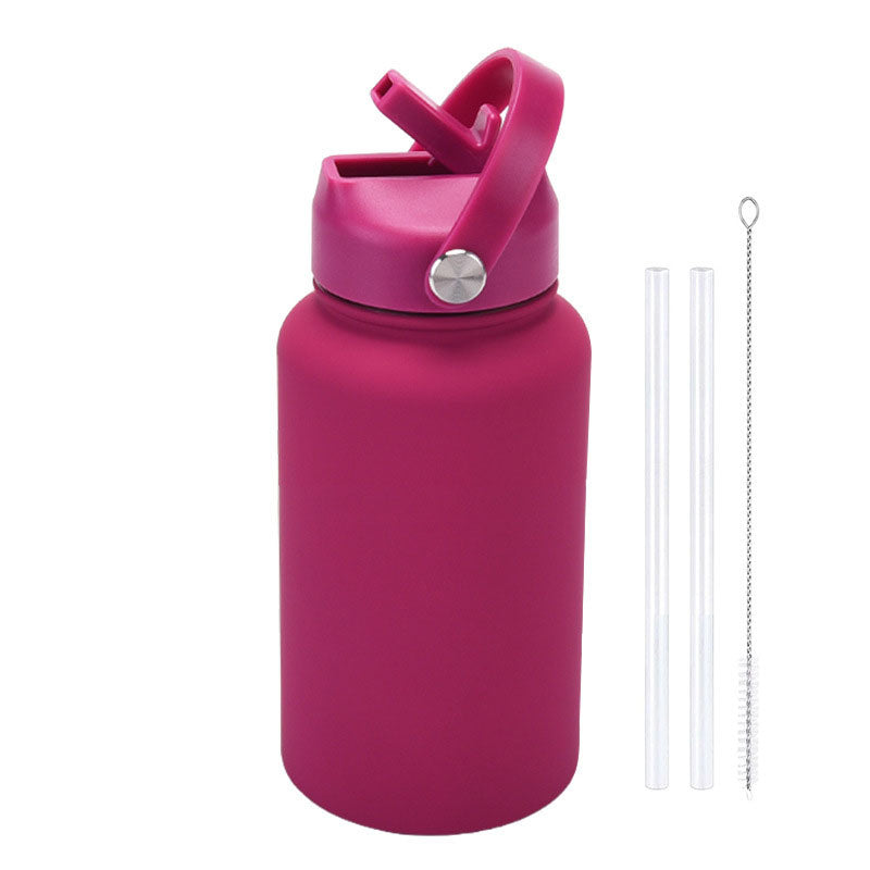 Fashion Rubber Paint Space Thermos Bottle