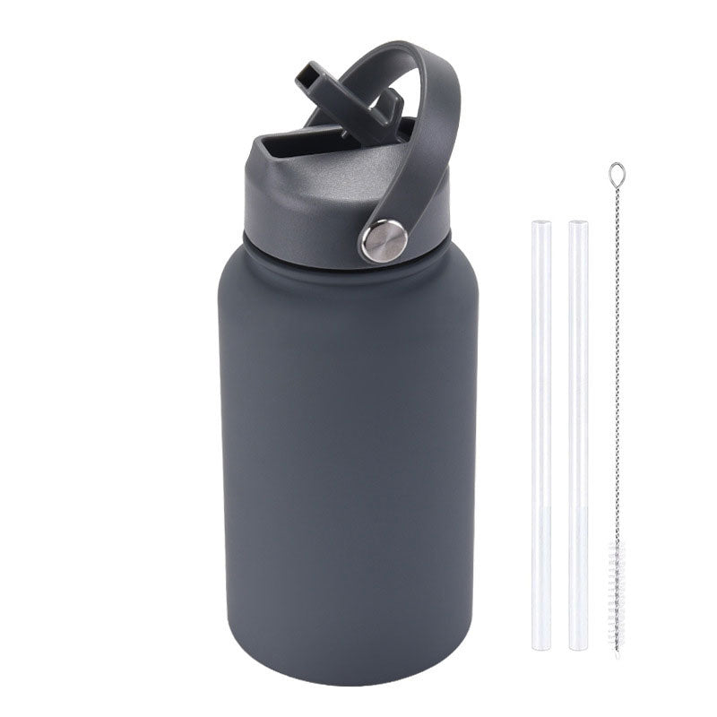 Fashion Rubber Paint Space Thermos Bottle