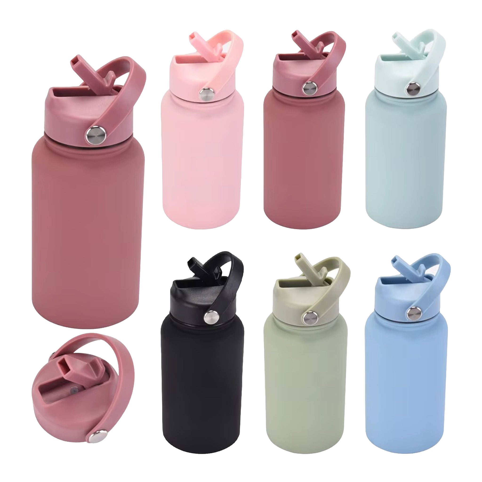 Fashion Rubber Paint Space Thermos Bottle