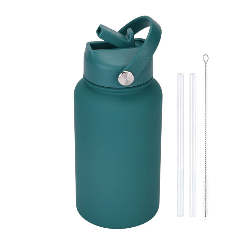 Fashion Rubber Paint Space Thermos Bottle