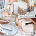 Fish Scale Microfiber Cleaning Cloth Magic Glass Window Wipes Polishing Towels Kitchen Oil-proof Dishcloths Washing Rags Cloths wiktra