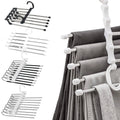 Folding Pants Storage Multifunctional Hanger for Pant Rack Hanger Clothes Organizer Hangers Save Wardrobe Space Bedroom Closets wiktra