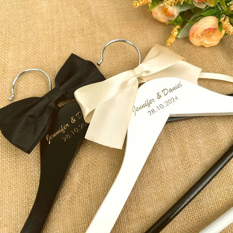 Free Custom Wedding Dress Hanger Personalized Wedding Hanger Bridal Hanger Free Engraved Names and Date Bridal Shower Gifts