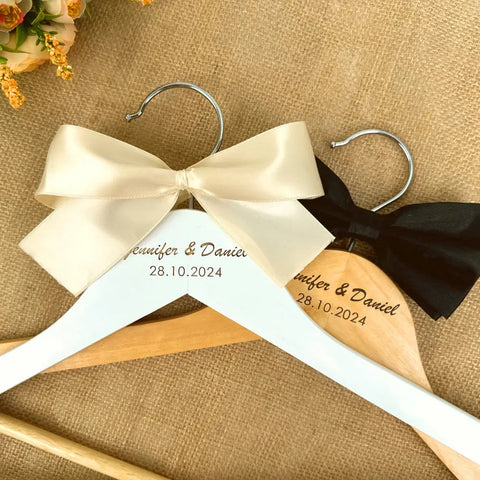 Free Custom Wedding Dress Hanger Personalized Wedding Hanger Bridal Hanger Free Engraved Names and Date Bridal Shower Gifts