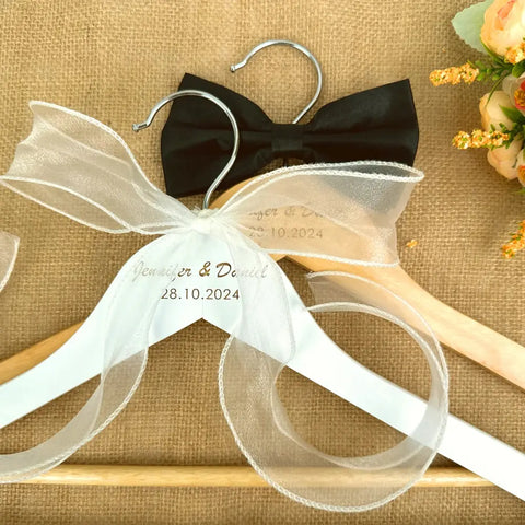 Free Custom Wedding Dress Hanger Personalized Wedding Hanger Bridal Hanger Free Engraved Names and Date Bridal Shower Gifts