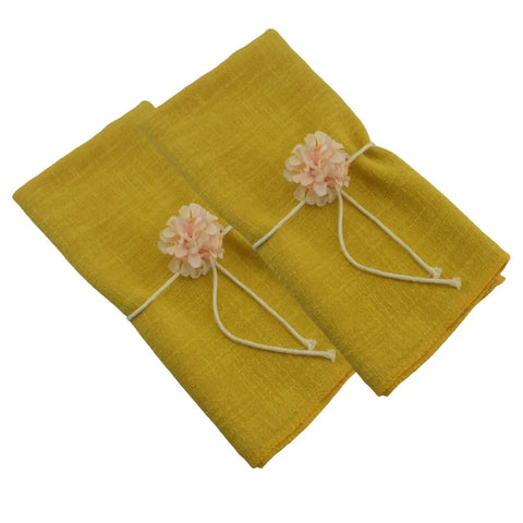 Gauze Cloth Napkins 4pcs 16x16inch 100% Soft Natural Cotton Napkin Wedding Party Decoration Family Everyday Use Tea Towels - Wiktra