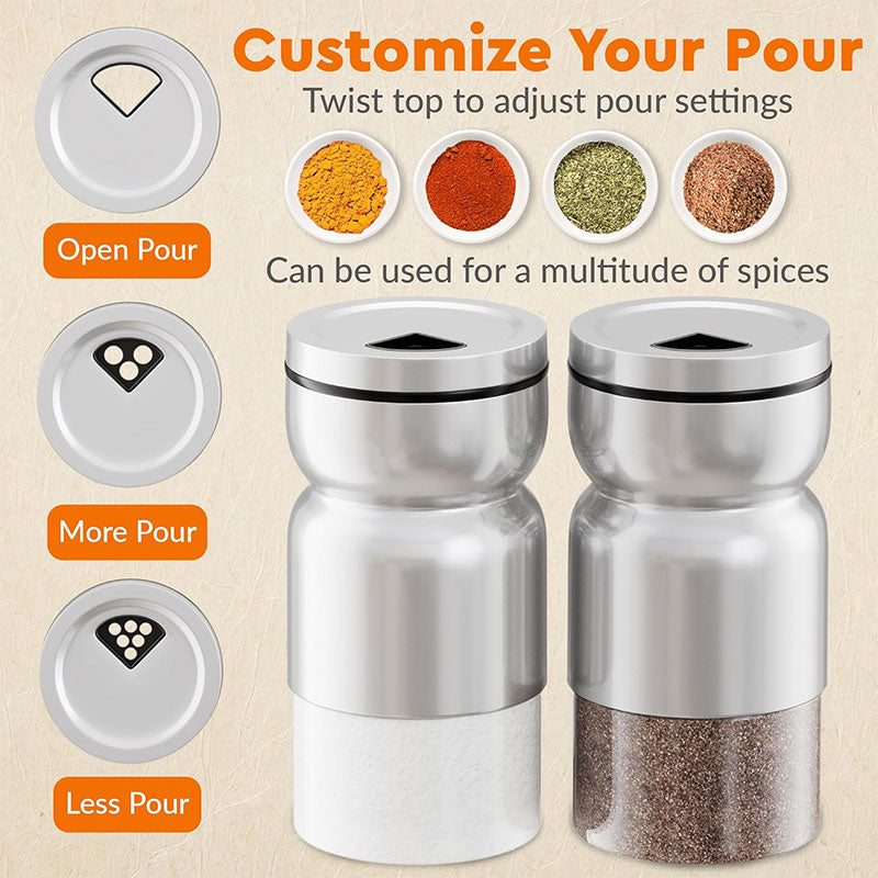Glass Seasoning Bottle with Steel Lid