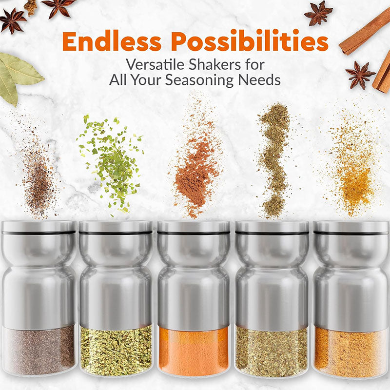 Glass Seasoning Bottle with Steel Lid