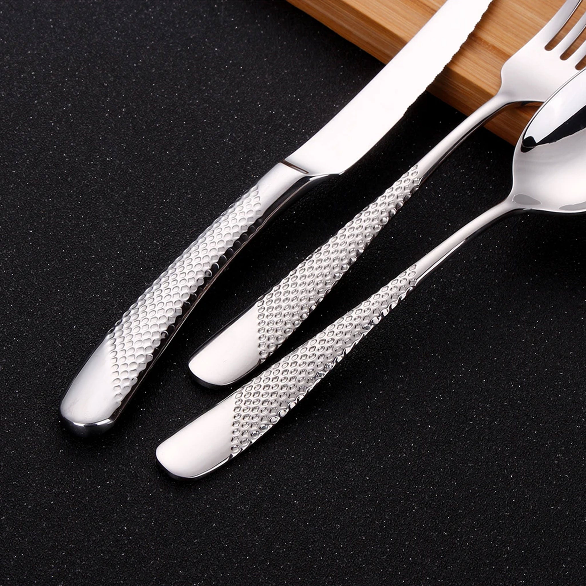 Gold Plated Stainless Steel Cutlery Set – 8/12/16/20/24pcs