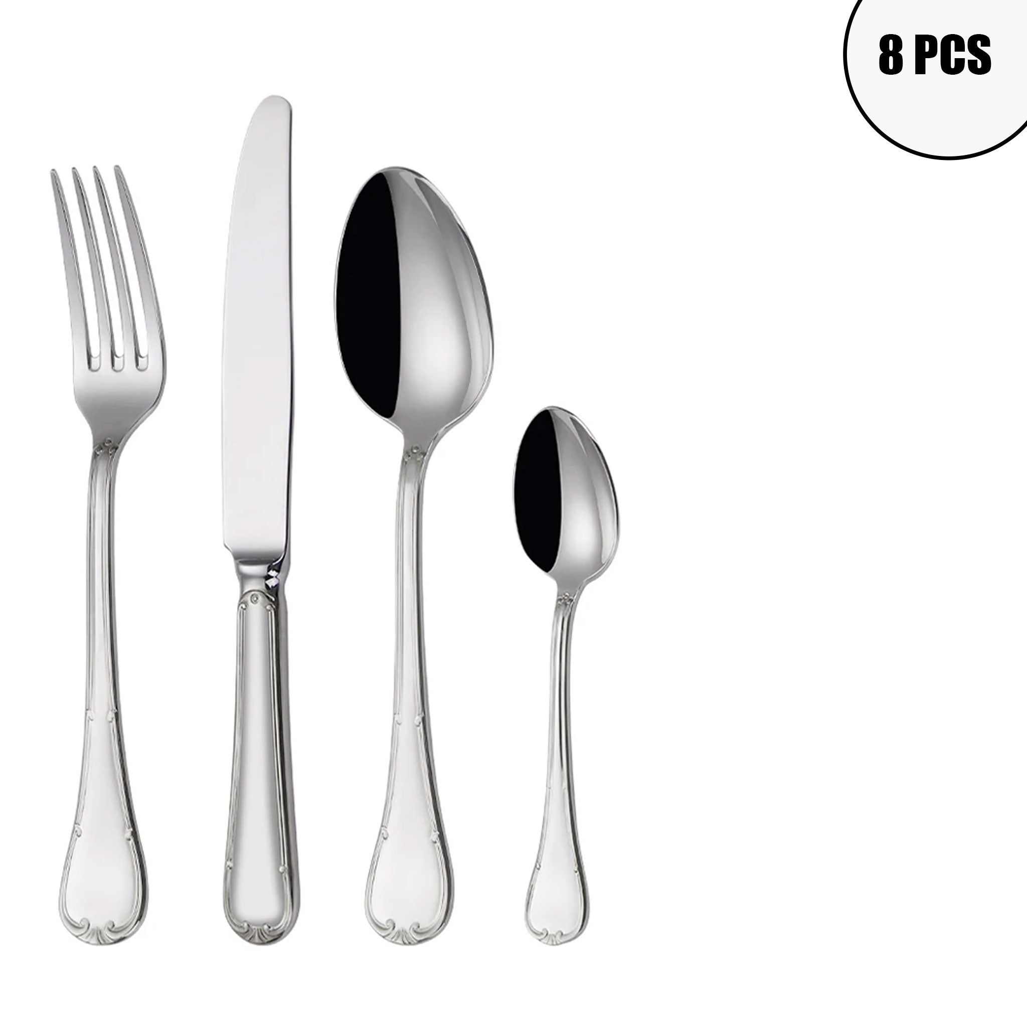 Gold Stainless Steel Cutlery Set – 4/8/12/16/20pcs Dinnerware