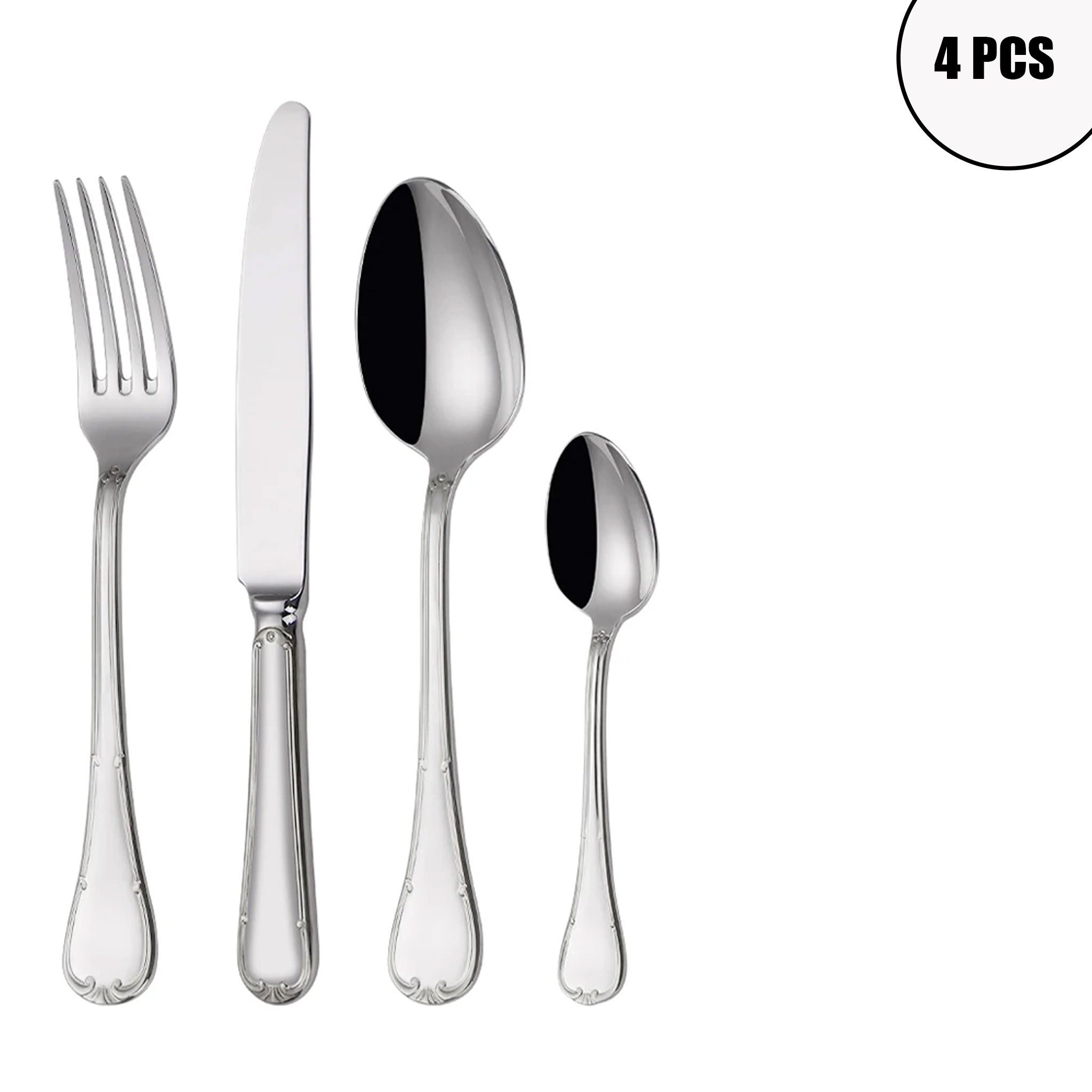 Gold Stainless Steel Cutlery Set – 4/8/12/16/20pcs Dinnerware