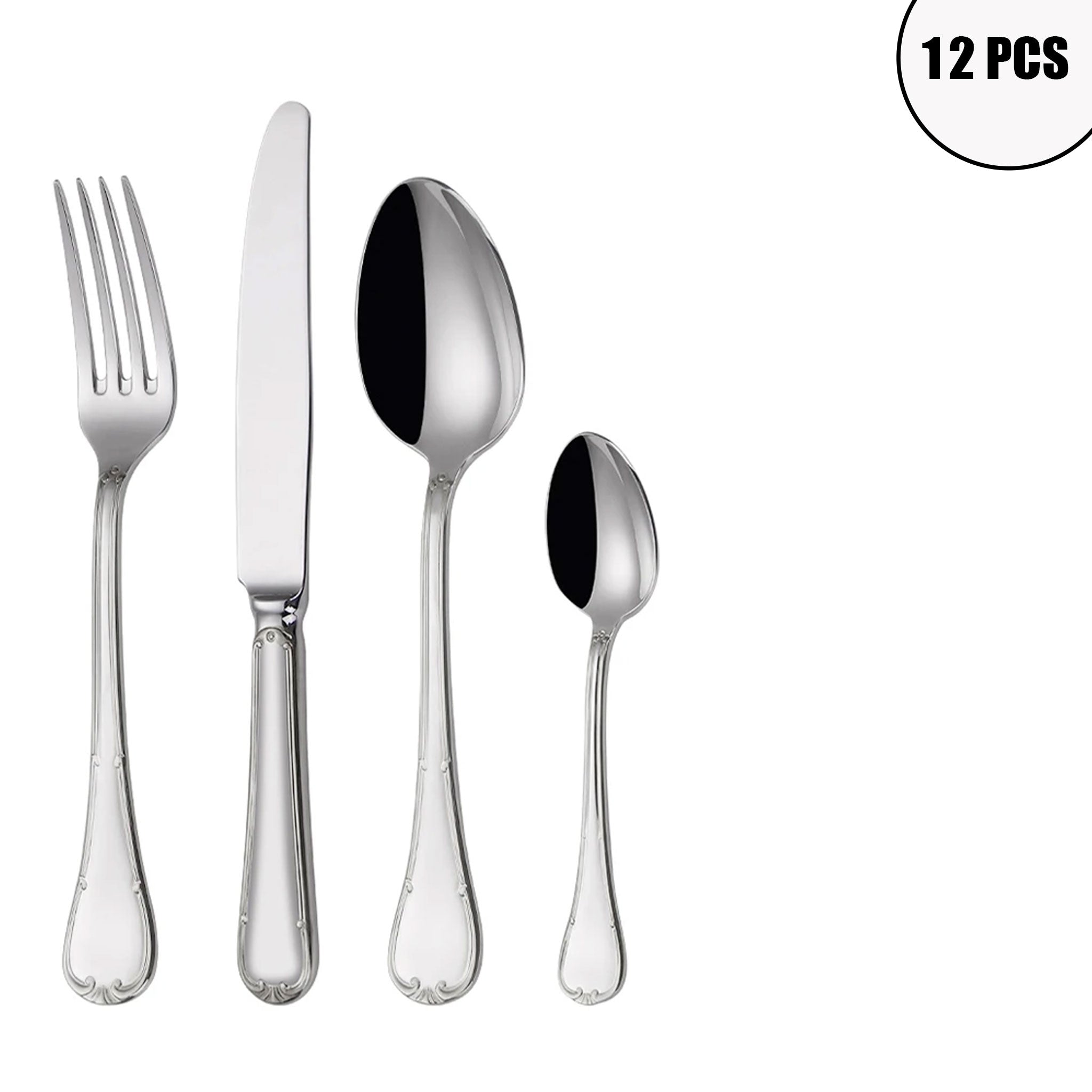 Gold Stainless Steel Cutlery Set – 4/8/12/16/20pcs Dinnerware