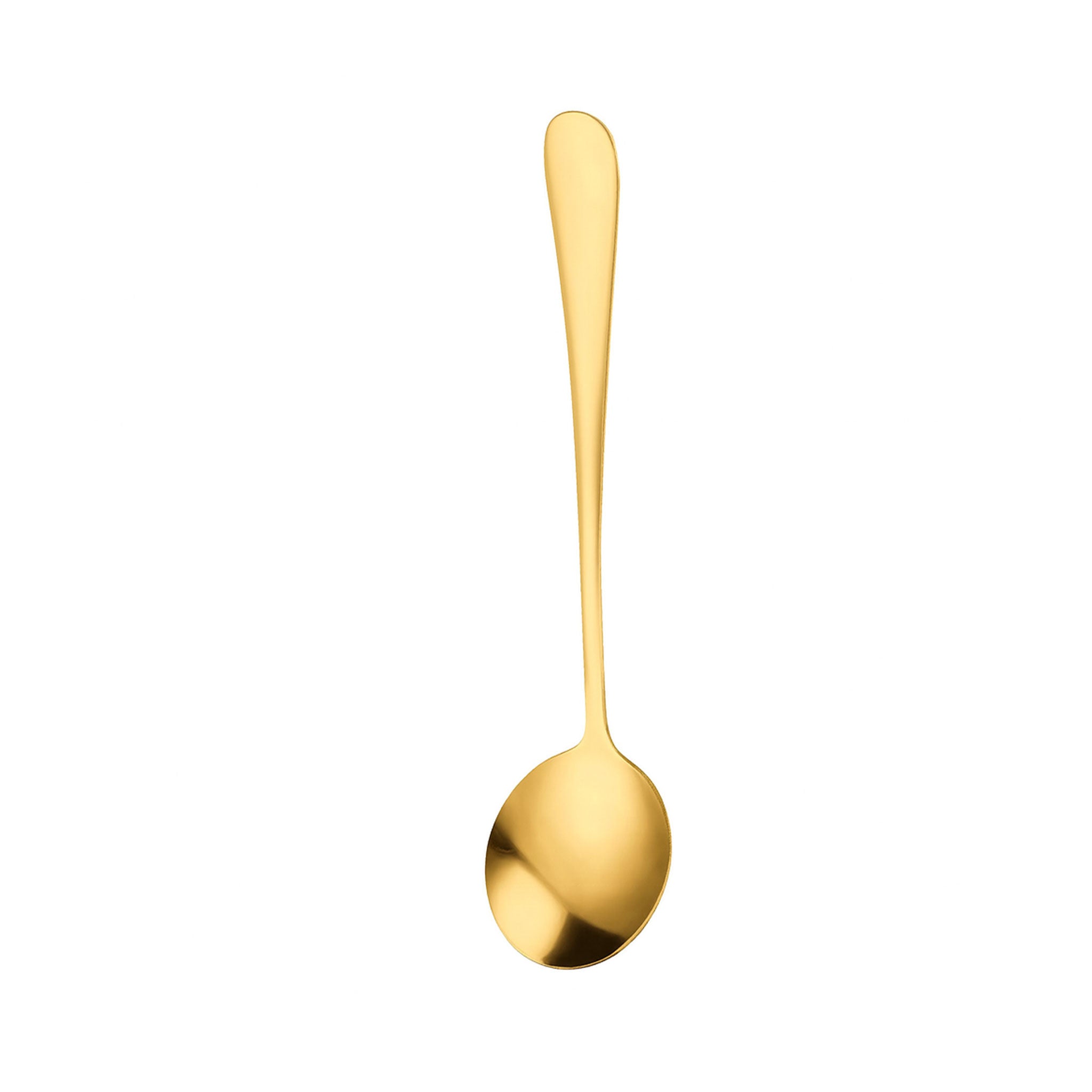 Golden Stainless Steel Kids Spoon – Dessert, Coffee & Soup Ladle