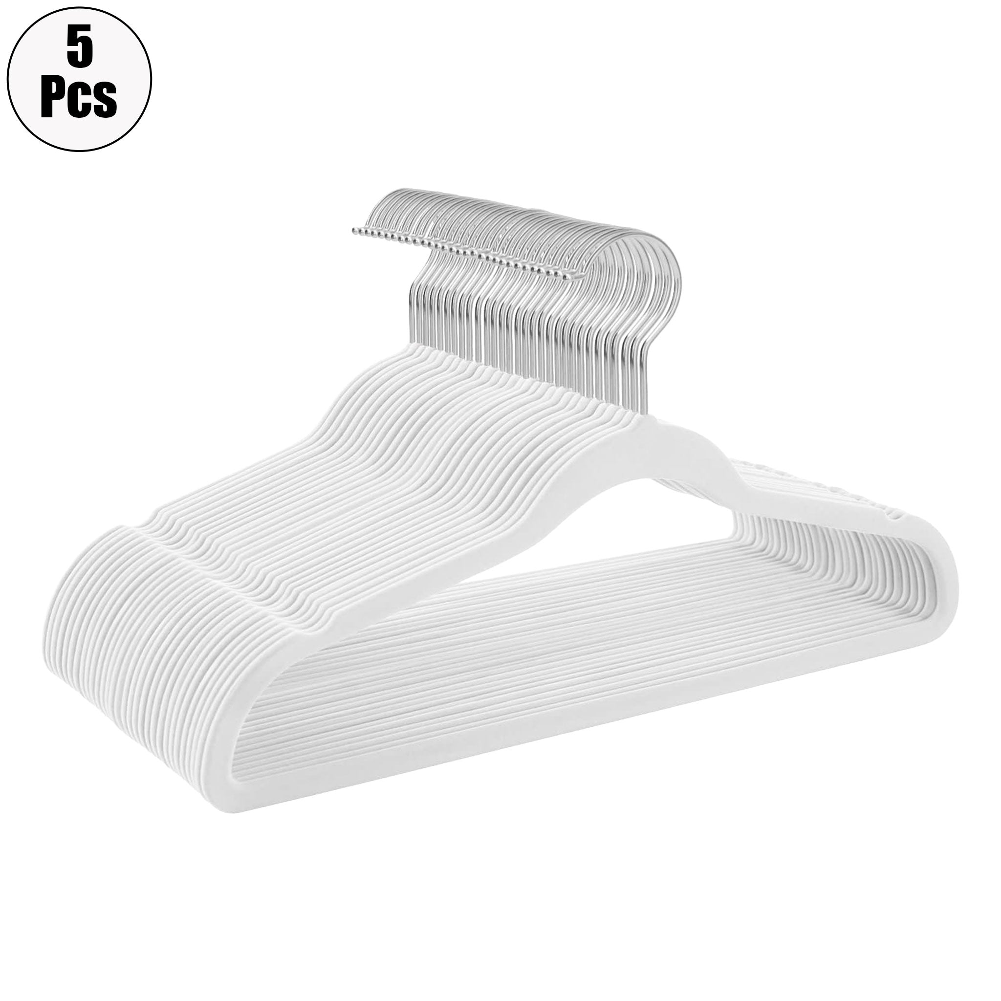 "Gray Multi-Functional Plastic Coat Hanger Set – Anti-Skid Space Saver"