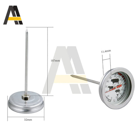 BBQ Thermometer Meat Thermometer Probe Stainless Steel Temperature Meter BBQ Food Cooking Meat Gauge Kitchen Tools for Lamb/Beef