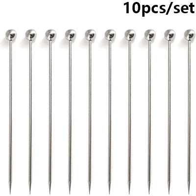 Cocktail Pick Stainless Steel Fruit Sticks Bar Tools Drink Stirring Sticks Martini Picks Party Wedding Accessory