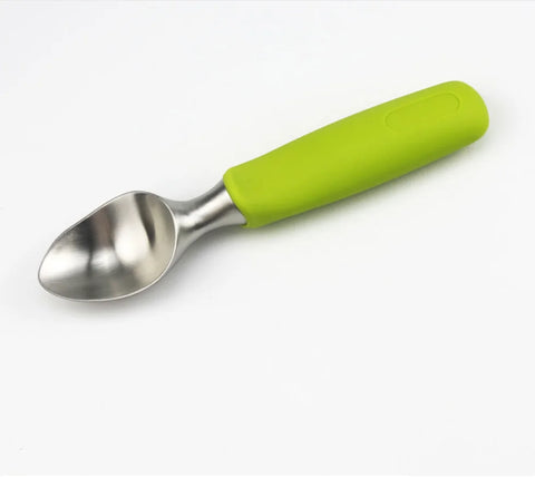 Heavy Duty Stainless Steel Ice cream Scooper with Non-Slip Rubber Grip Professional Metal Ice-Cream Spade Dishwasher Safe