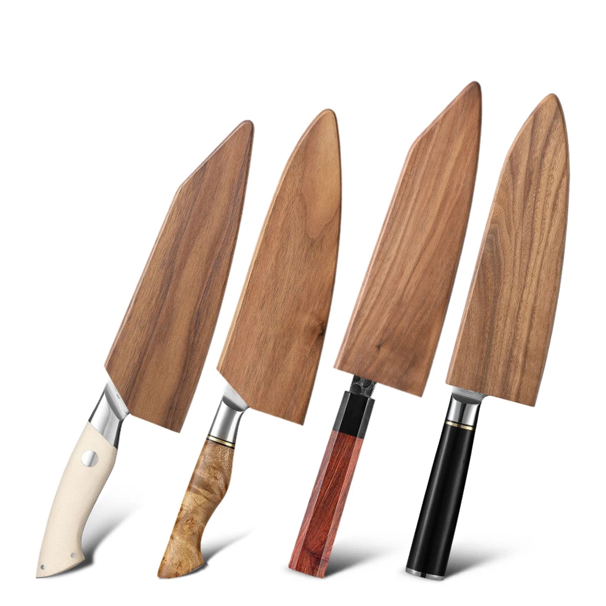 HEZHEN Walnut Wood Sheath for Chef Knife (Knife Not Included