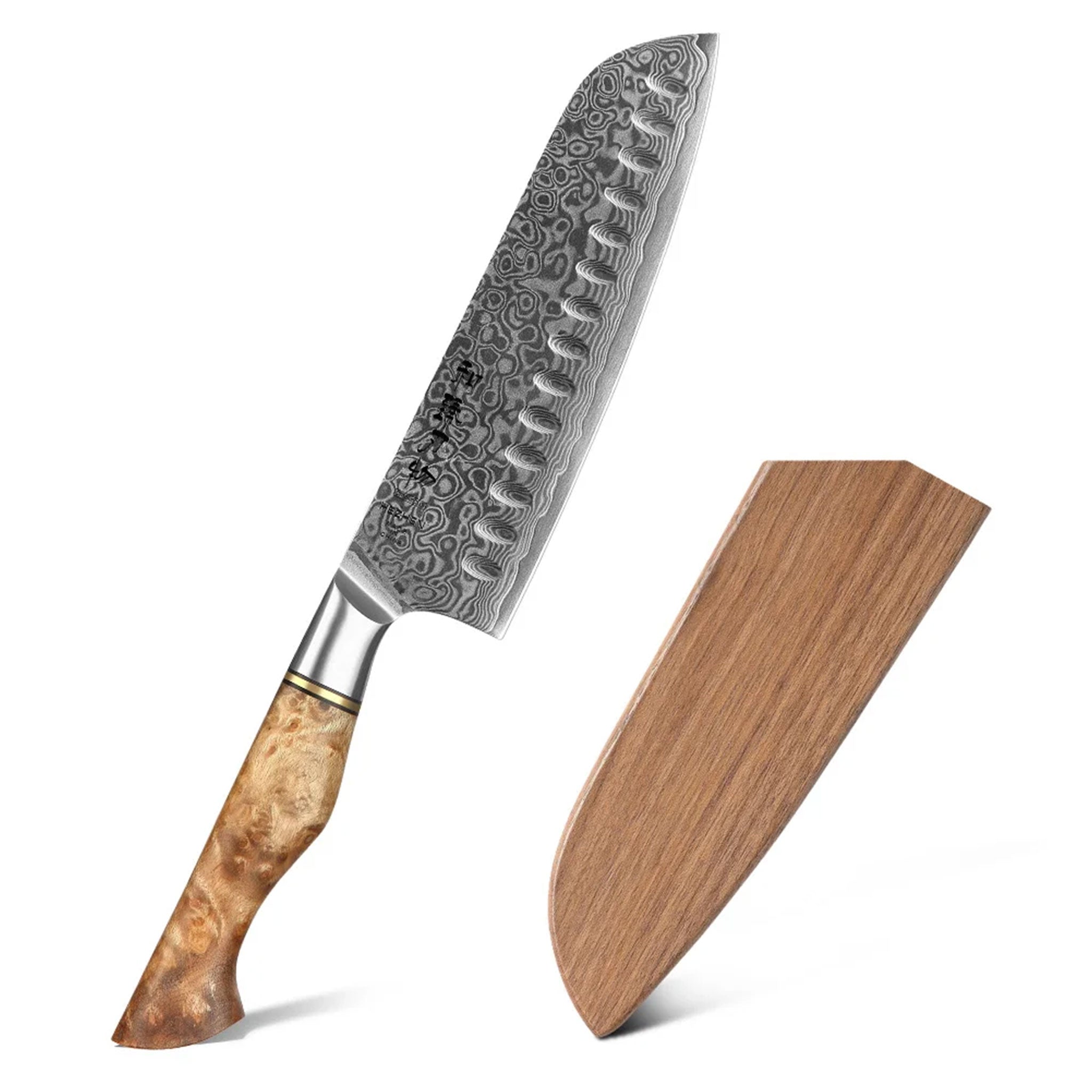 HEZHEN Walnut Wood Sheath for Chef Knife (Knife Not Included