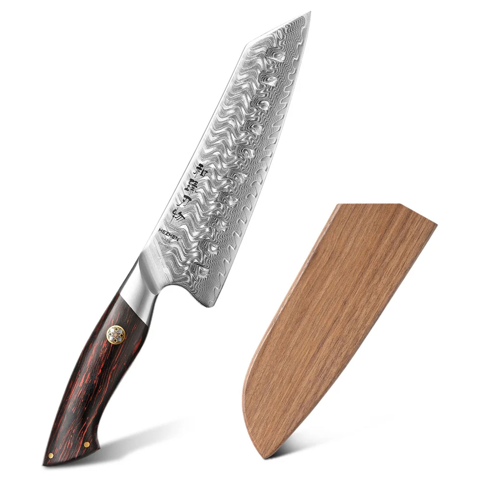 HEZHEN Walnut Wood Sheath for Chef Knife (Knife Not Included