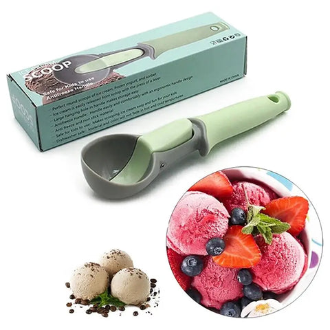 Ice Cream Tools Portable Aluminum Alloy Non-stick Anti-feeze Ice Cream Scoop Spoon For Home Kitchen Accessories