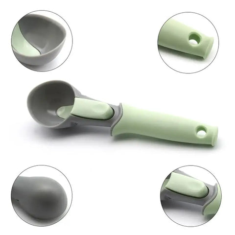 Ice Cream Tools Portable Aluminum Alloy Non-stick Anti-feeze Ice Cream Scoop Spoon For Home Kitchen Accessories