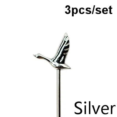 3ps Cocktail Pick Stainless Steel Fruit Sticks Bar Tools Drink Stirring Sticks Martini Picks Party Wedding Accessory