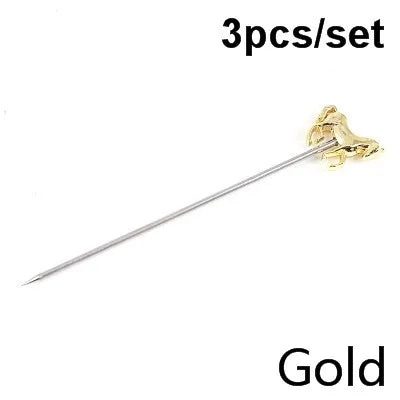 3ps Cocktail Pick Stainless Steel Fruit Sticks Bar Tools Drink Stirring Sticks Martini Picks Party Wedding Accessory