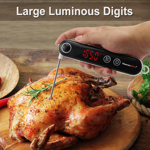 ThermoPro TP18 Digital Food Cooking Thermocouple Thermometer Ultra Fast Instant Read Meat Thermometer with Touchable Button