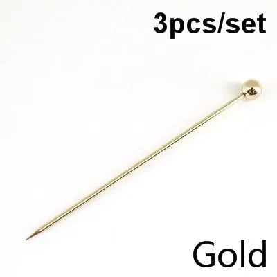 3ps Cocktail Pick Stainless Steel Fruit Sticks Bar Tools Drink Stirring Sticks Martini Picks Party Wedding Accessory