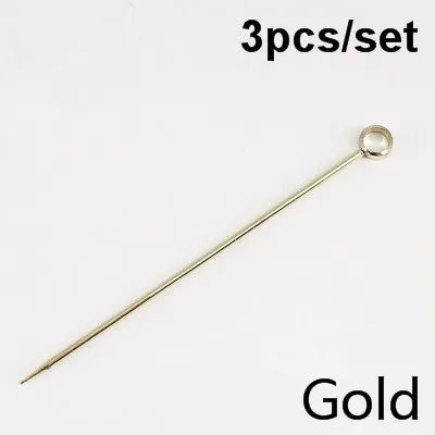 3ps Cocktail Pick Stainless Steel Fruit Sticks Bar Tools Drink Stirring Sticks Martini Picks Party Wedding Accessory