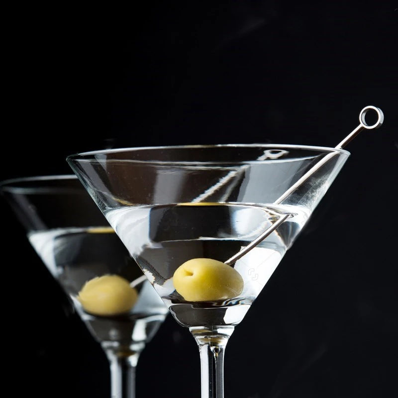 Cocktail Pick Stainless Steel Fruit Sticks Bar Tools Drink Stirring Sticks Martini Picks Party Wedding Accessory