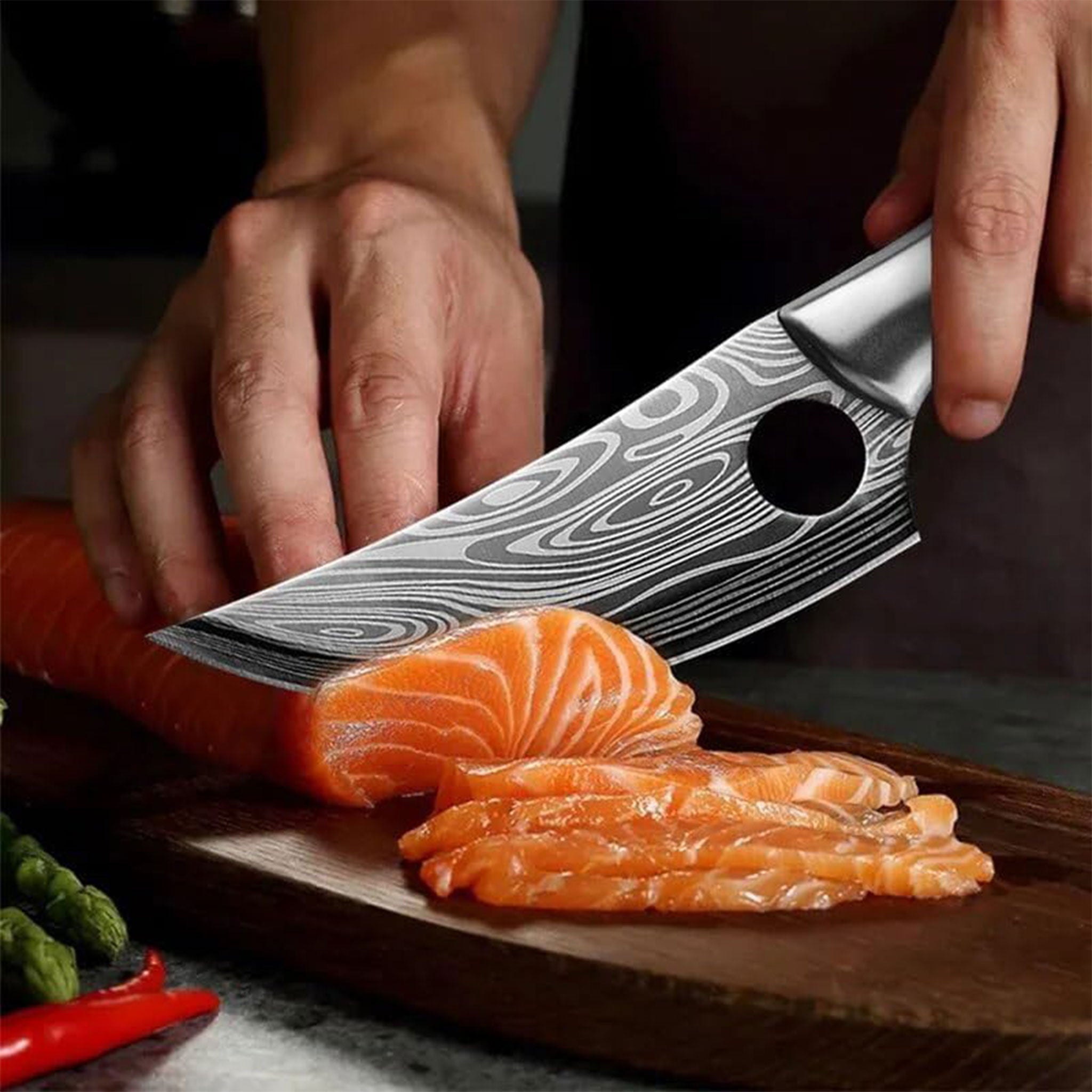 Handmade Forged Chef Butcher Knife Stainless Steel Cleaver for Meat Fish  Vegetables