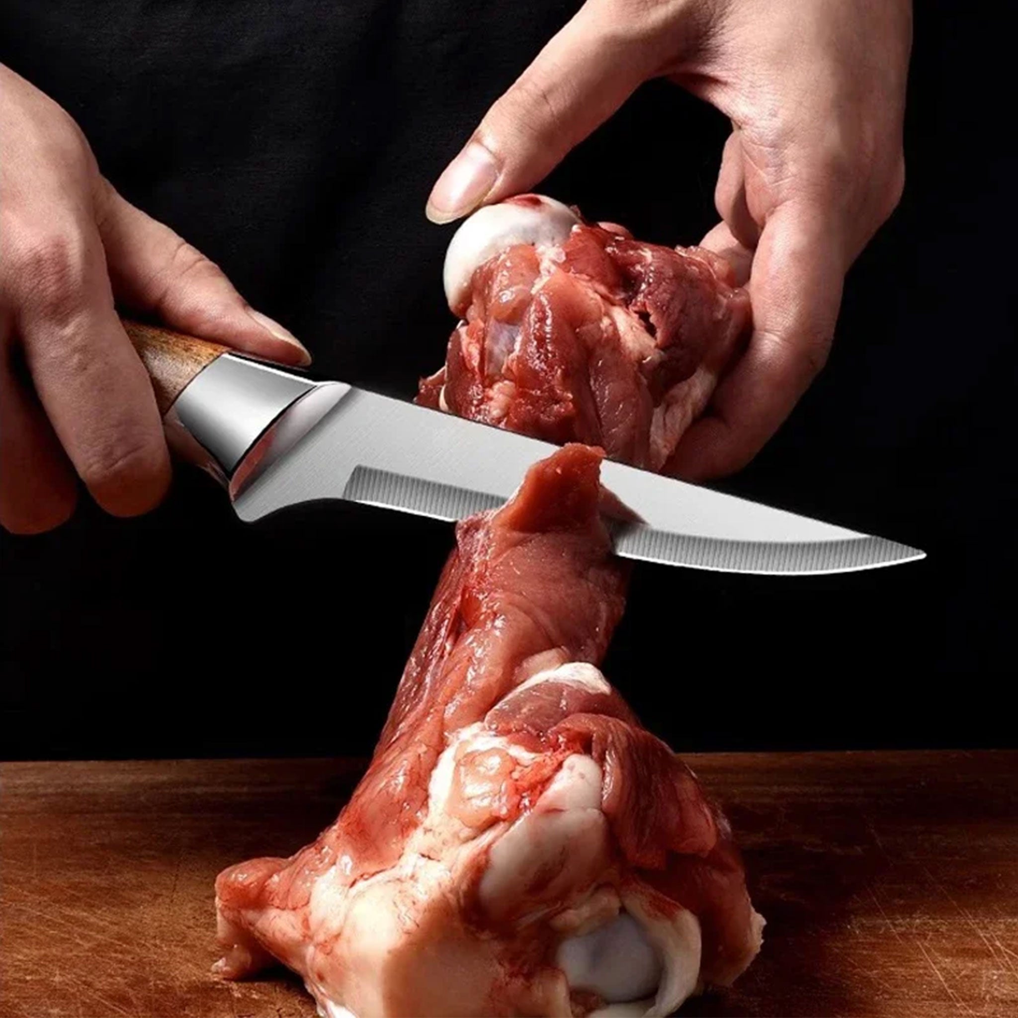 Handmade Stainless Steel Butcher & Boning Knife – Meat, Fish & Kitchen Slicing Tool