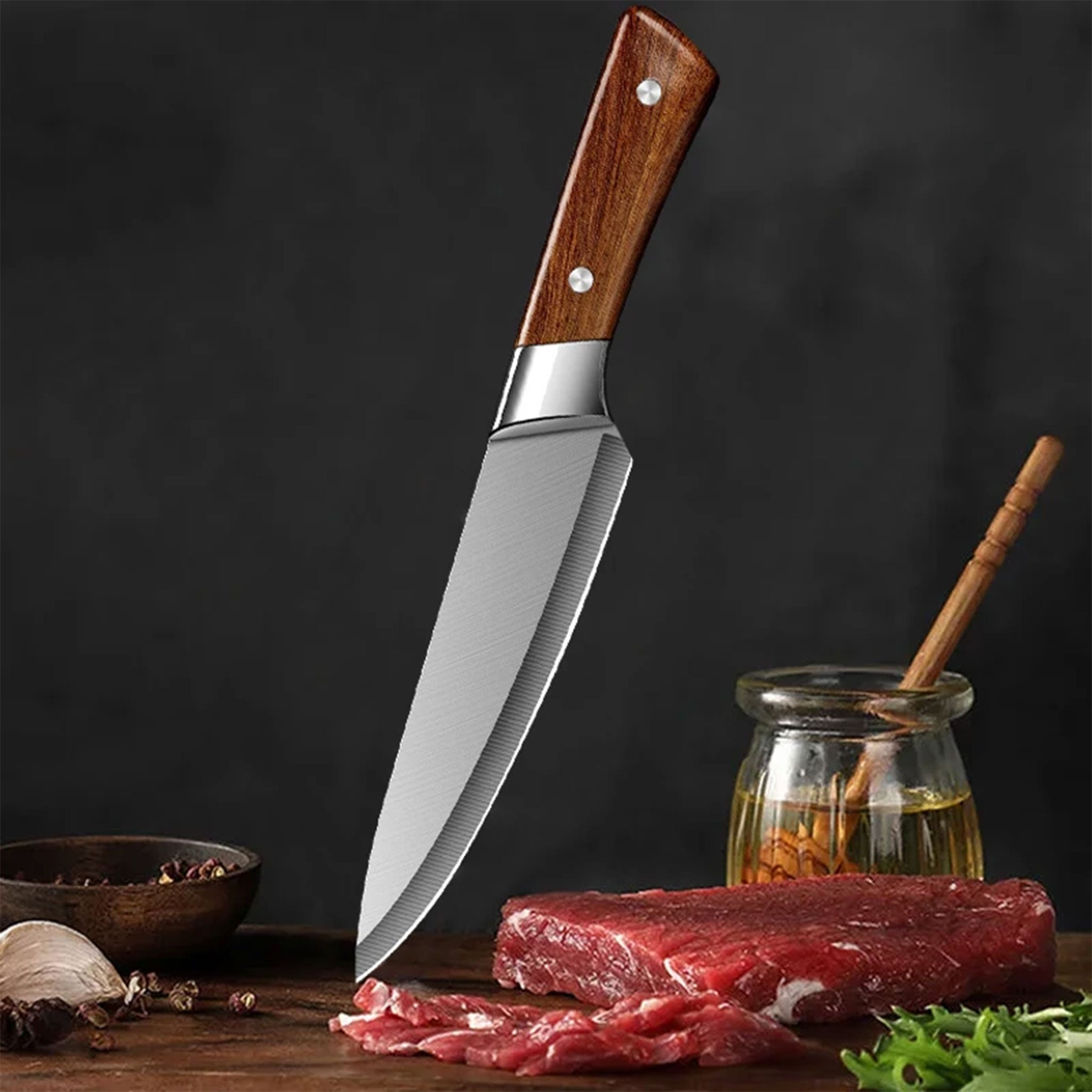 Handmade Stainless Steel Butcher & Boning Knife – Meat, Fish & Kitchen Slicing Tool