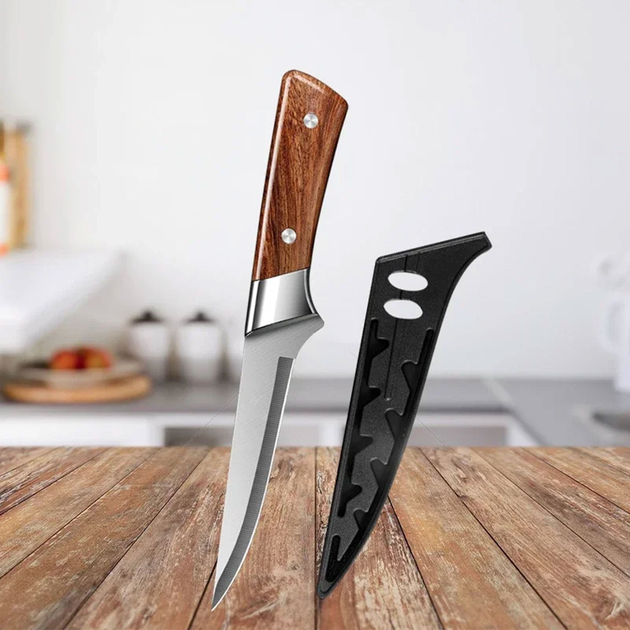 Handmade Stainless Steel Butcher & Boning Knife – Meat, Fish & Kitchen Slicing Tool
